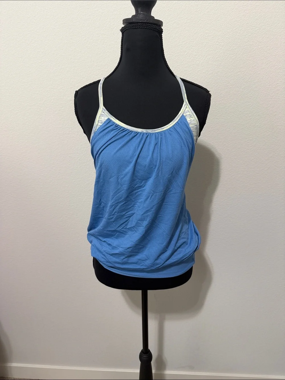 lululemon athletica Light Blue Tank with Silver Accents B2